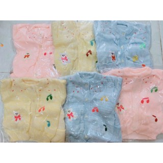 set áo len nón len và vớ len cho bé