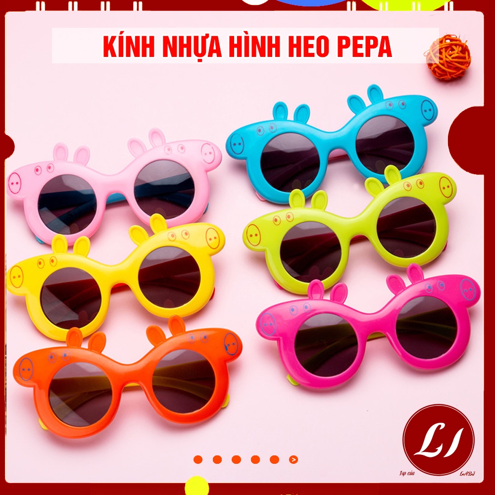 Kính nhựa HEO PEPA đáng yêu, chống nắng cho bé - Nhiều màu