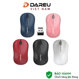 Chuột Không Dây DAREU LM106G (Đen / Hồng / Đỏ / Xanh) - Hàng Chính Hãng Bảo Hành 2 Năm
