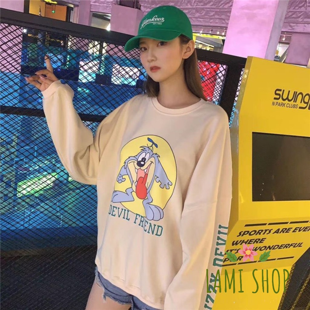 Áo thu đông dài tay hình chú chó dễ thương