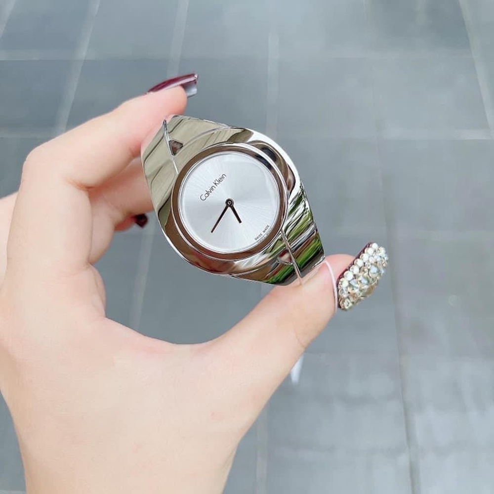 ĐỒNG HỒ NỮ CALVIN KLEIN SENSUAL SILVER DIAL LADIES MEDIUM WATCH