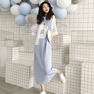 Váy cotton dáng dài hàn quốc sang chảnh (oder) kèm ảnh thật