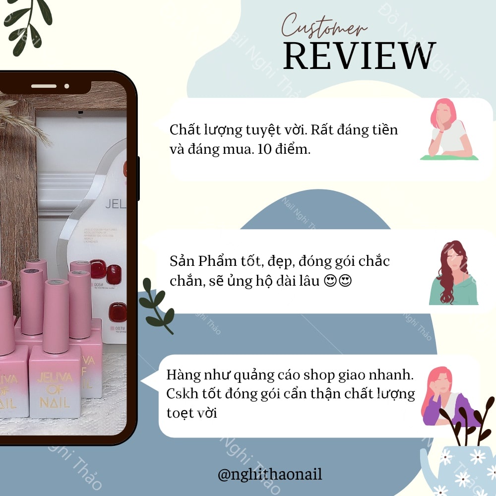 Set Sơn đỏ Jeliva 8 màu