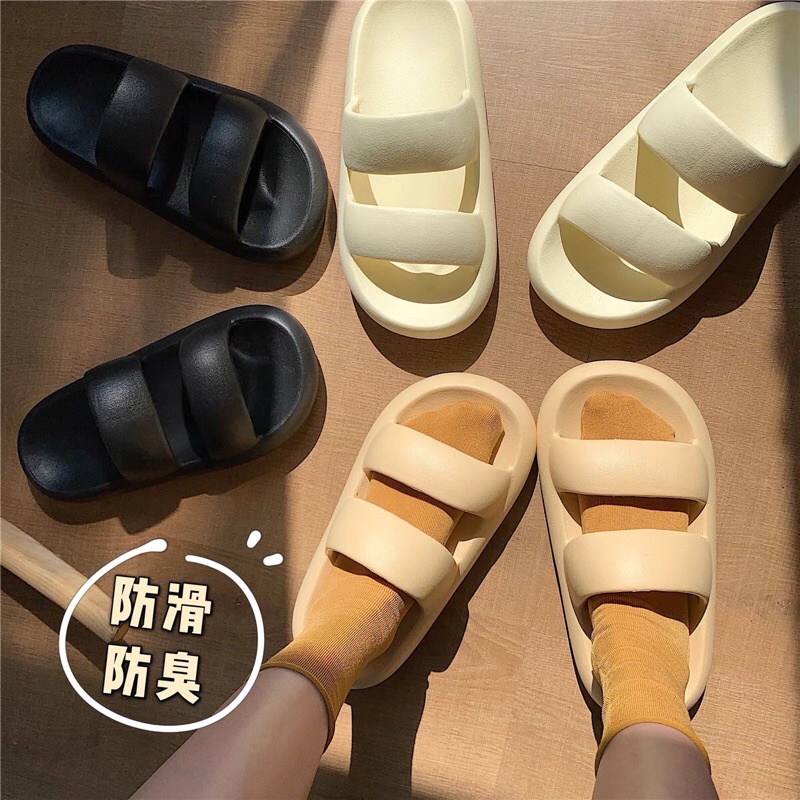 Dép xỏ ngón quai ngang đế bánh mì chống trượt Unisex cho cả nam và nữ kèm ảnh thật