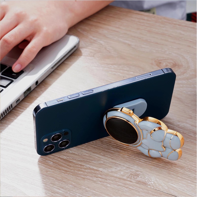 Giá Đỡ Điện Thoại Hình Phi Hành Gia Hoạt Hình 3D Có Thể Gập Lại