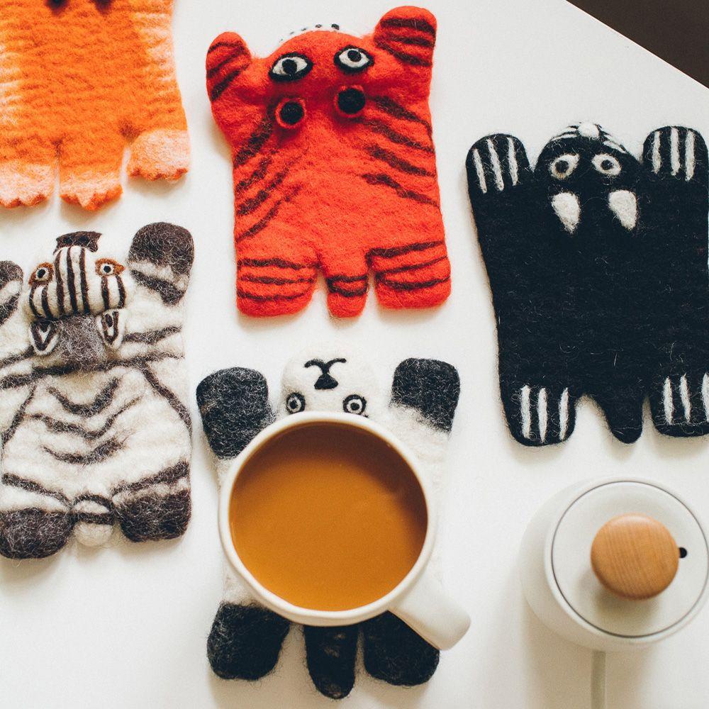 Thảm Lót Bàn Ăn Mềm Mại Hình Động Vật Trang Trí Nhà Bếp