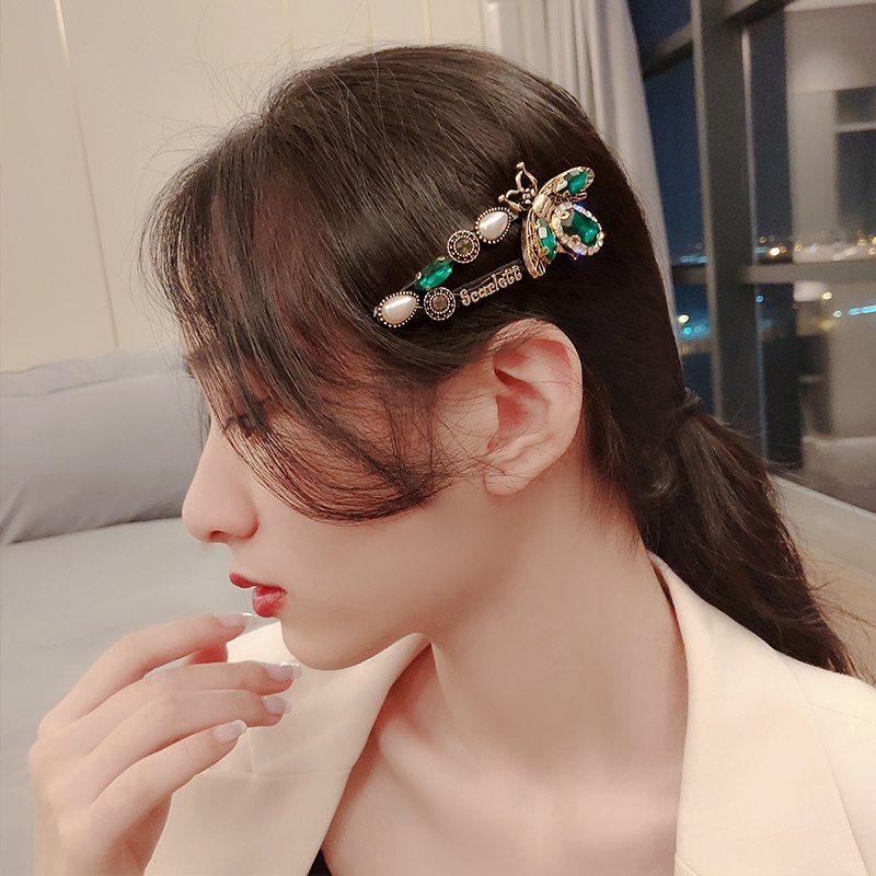 Kẹp Tóc Hình Chú Ong Đính Đá Sang Trọng Cho Nữ