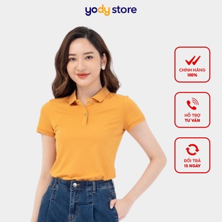 Áo Thun Polo Nữ YODY chất vải Cafe thoáng mát, mềm mịn  APN4388