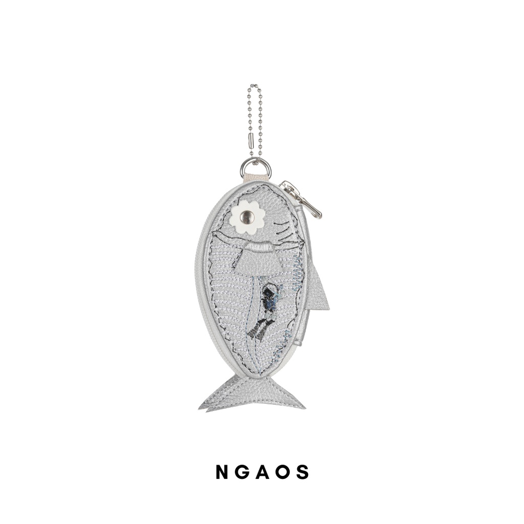 Ví nhỏ hình cá NGAOS Babydory Silver - mini size