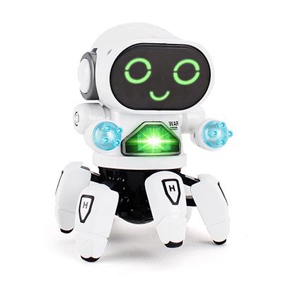 Đồ chơi Robot 6 chân phát nhạc có đèn led nhảy múa vui nhộn cho bé