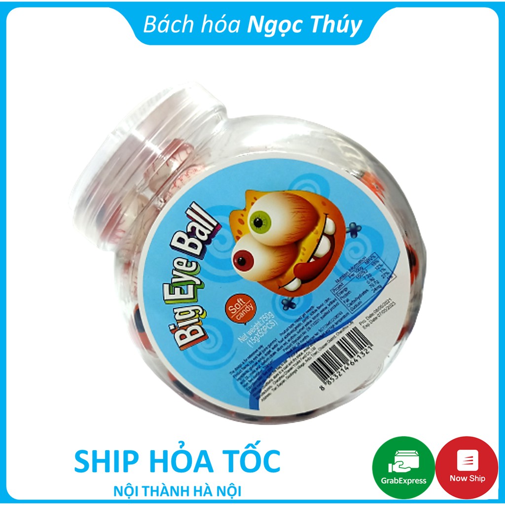 Hộp 50 Chiếc Kẹo Mắt Big Eye Ball Juice Gummy 15g