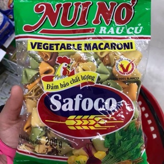 Nui nơ Safoco rau củ 200g
