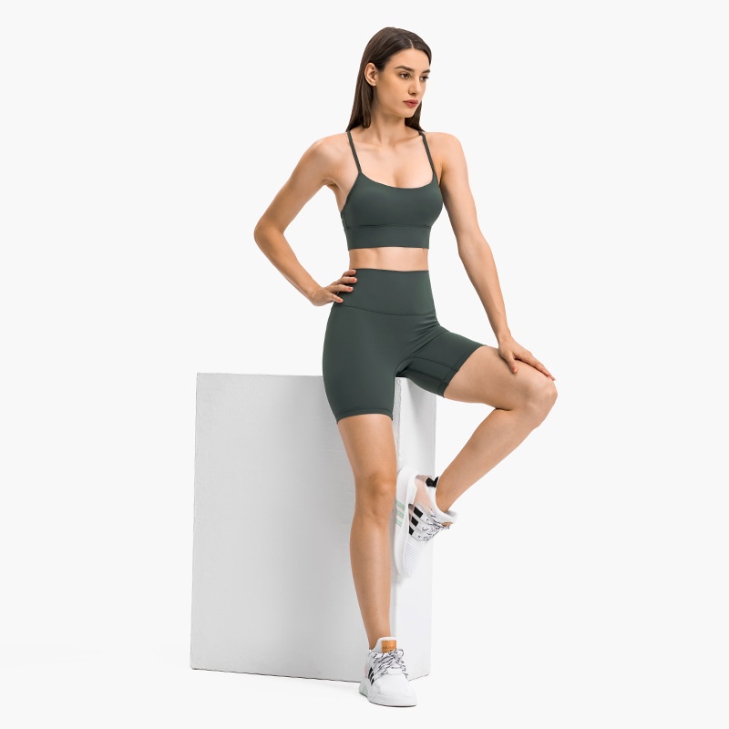Set áo ngực + quần short tập thể thao thời trang dành cho nữ