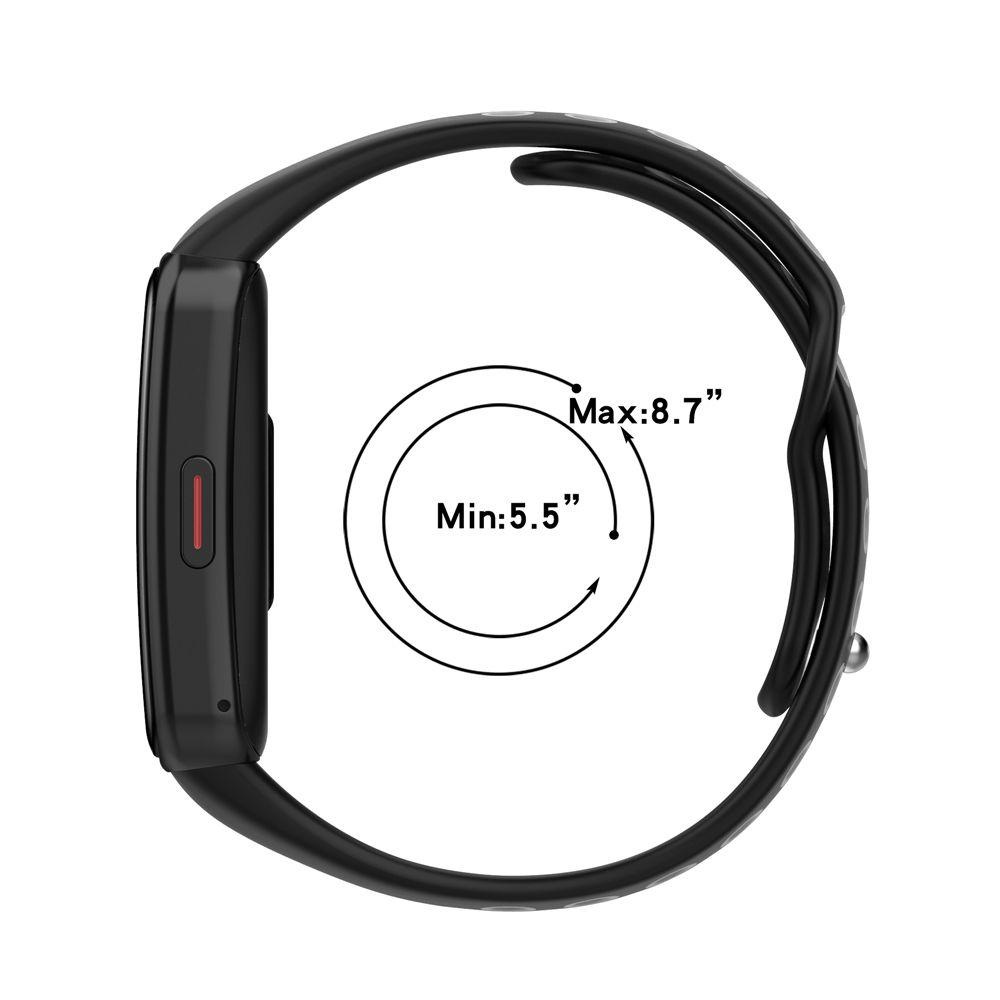BTLIMER Dây Đeo Thay Thế Chất Liệu Silicon Màu Trơn Cho Huawei Band 6 Honor Band 6
