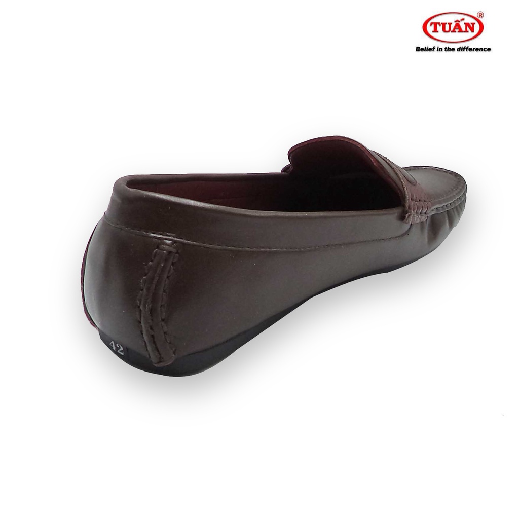Giày da nam giày lười QUAI DA BÒ THẬT thương hiệu Tuấn GXHU-064