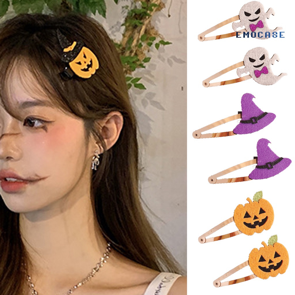 1 / 2 Kẹp Tóc Hình Hoạt Hình Phong Cách Halloween