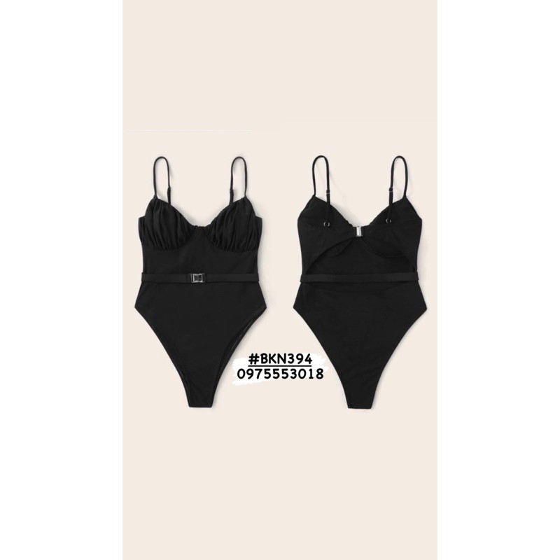 [BKN394] <ÂU> BODYSUIT NHÚN NGỰC KÈM BELT RỜI 3 MÀU | BigBuy360 - bigbuy360.vn