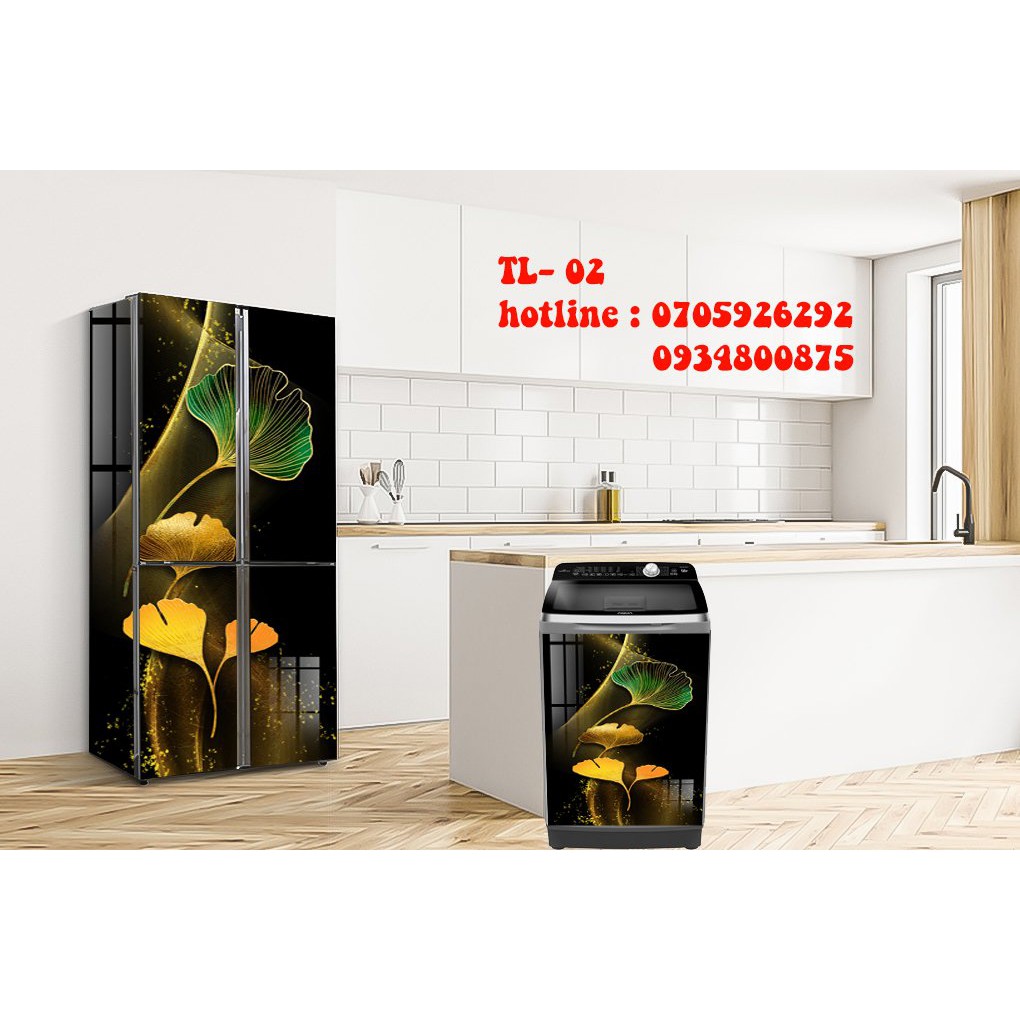 Miếng dán tủ lạnh, máy giặt 3D