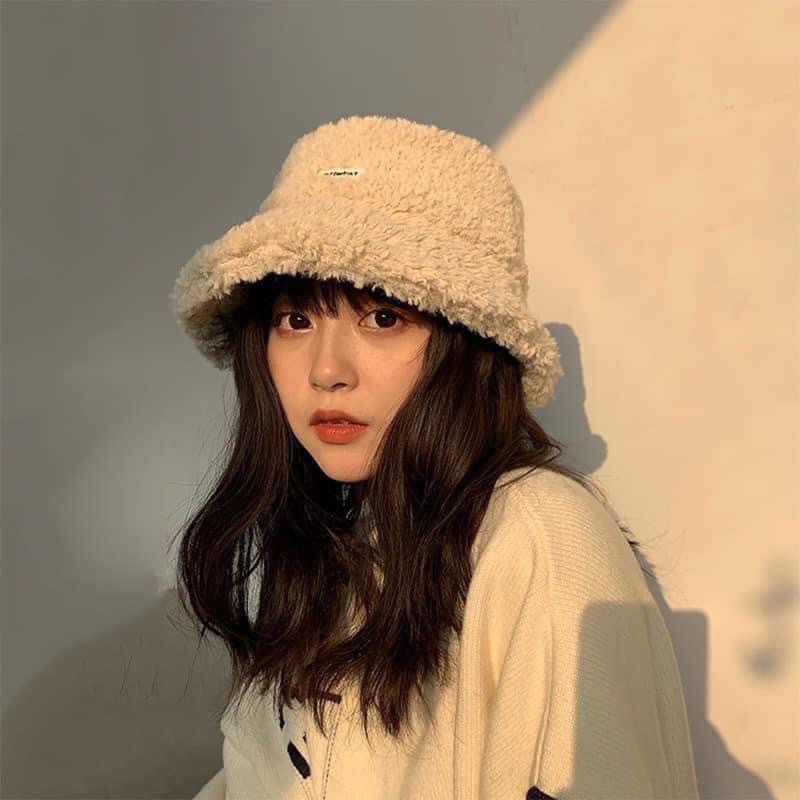Mũ Lông Cừu, Mũ Bucket phong cách Hàn Quốc