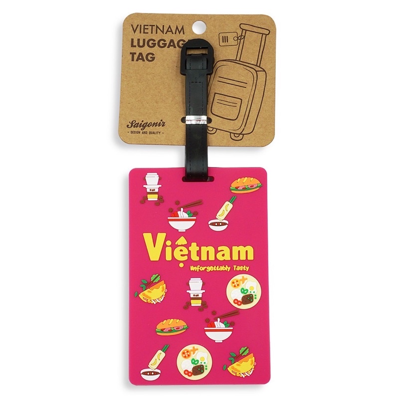 THẺ TREO HÀNH LÝ LUGGAGE TAG - Hình ảnh lưu niệm Việt Nam Quà tặng lưu niệm du lịch.