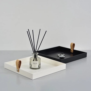 [HOẢ TỐC] Khay decor đựng đồ để bàn móc da