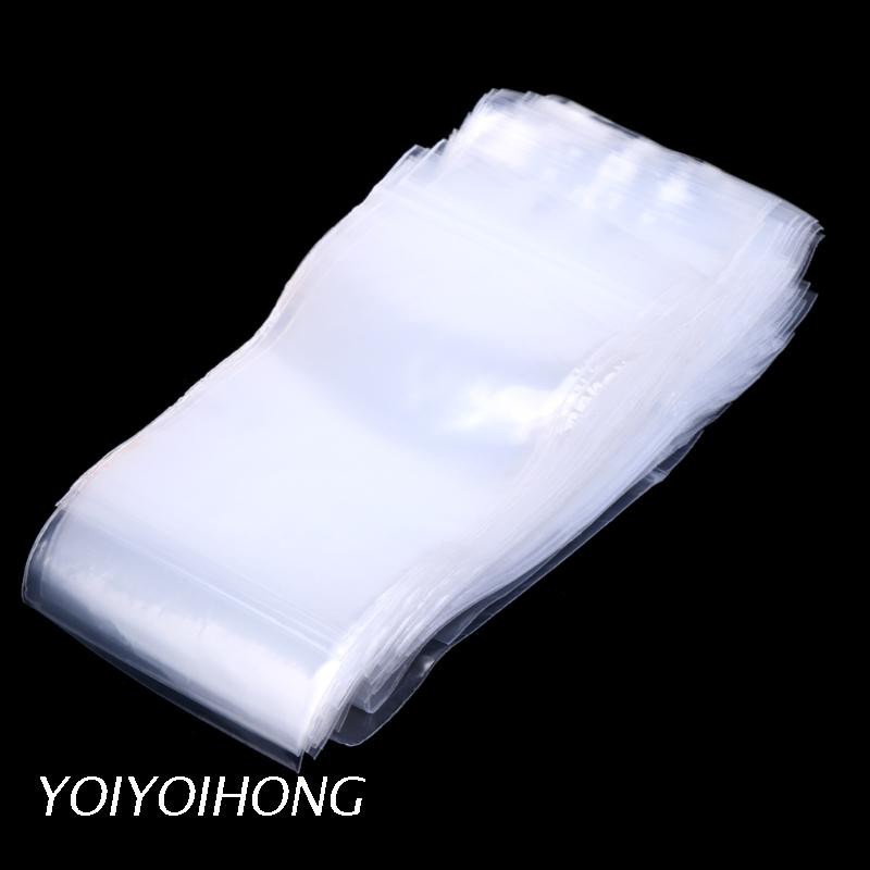 Set 100 Túi Zip Nhựa Trong Suốt 5cm X 7cm Có Thể Tái Sử Dụng