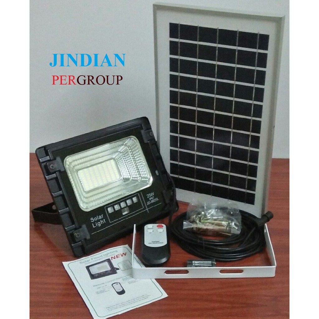 Đèn năng lượng mặt trời 25W JINDIAN JD-8825L