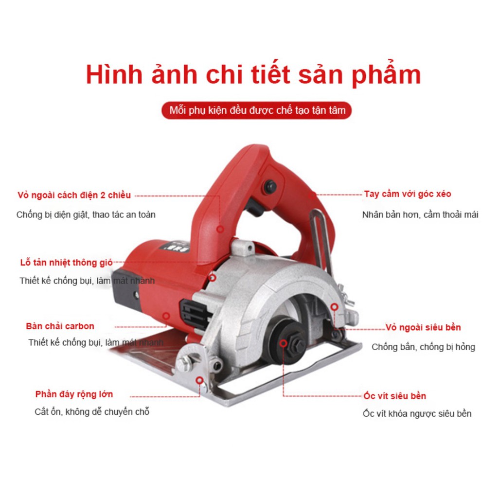 Máy cắt gạch cắt kim loại cưa gỗ đa năng cắt xéo 45 độ 1900W SHARP - AsiaMart