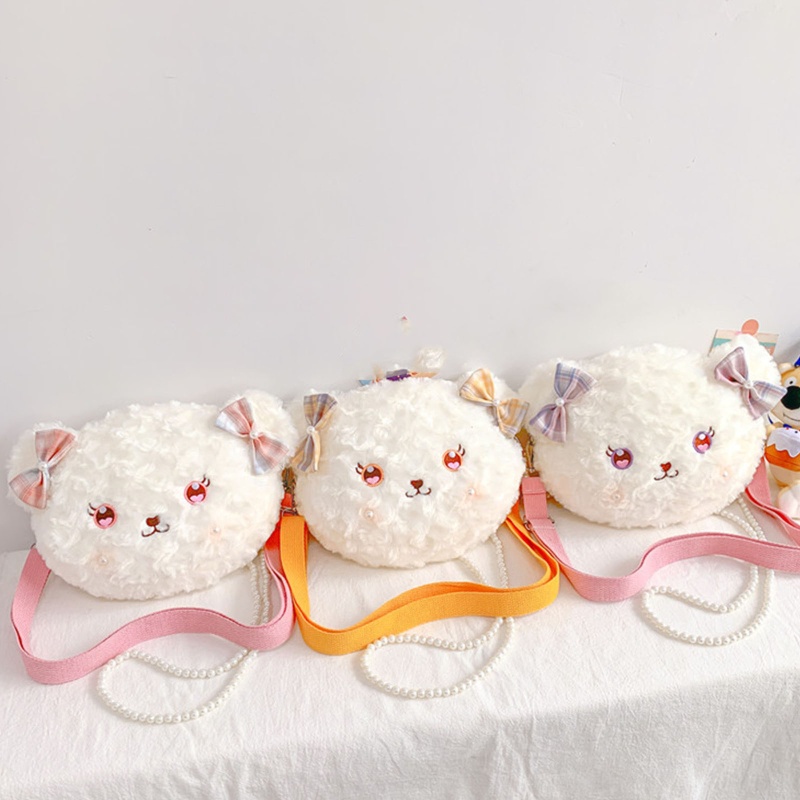 Túi Đeo Chéo Đựng Điện Thoại Mềm Mại Họa Tiết Hoạt Hình Phong Cách Lolita Nhật Bản