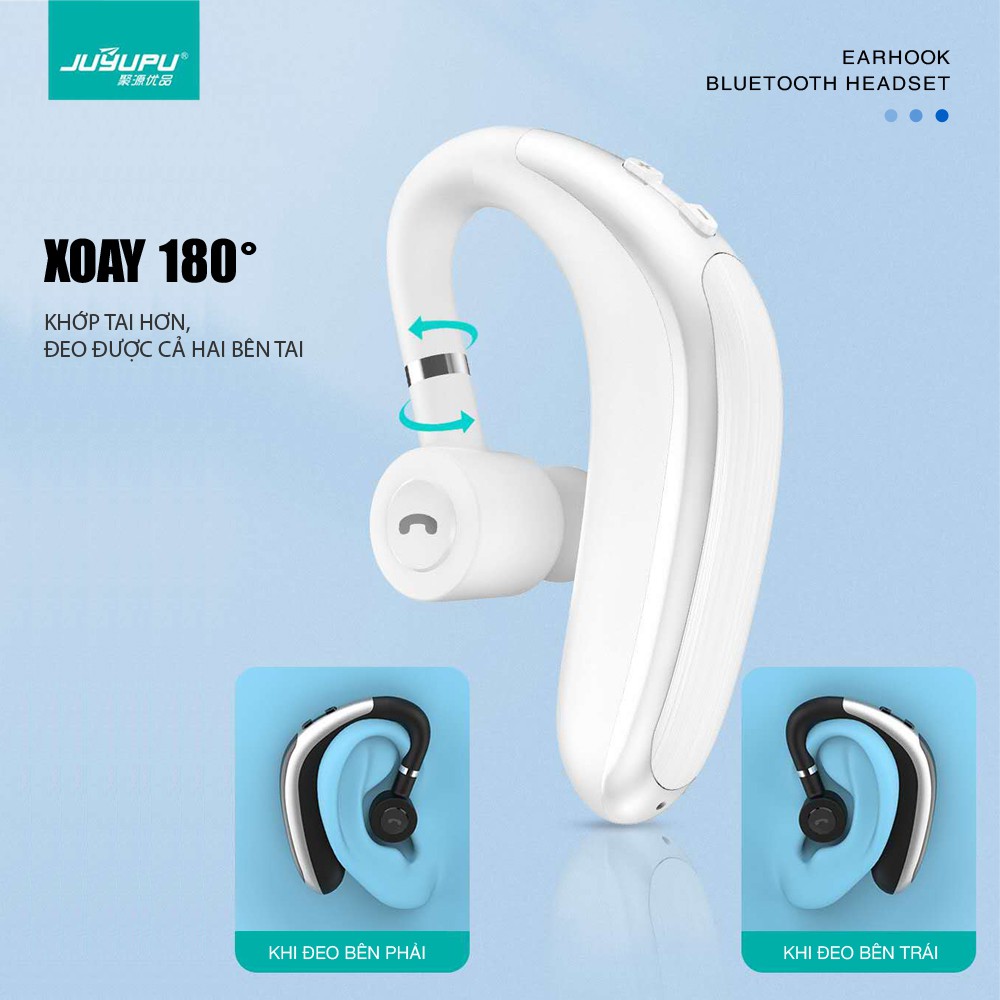 Tai nghe bluetooth xoay 360 độ chính hãng cho iPhone Samsung OPPO VIVO HUAWEI XIAOMI tai nghe không dây JUYUPU BXJ7