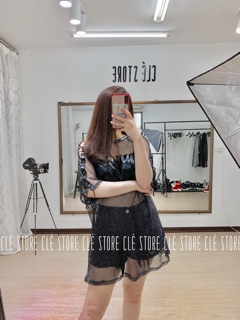 Cle Store: Áo da mix lưới
