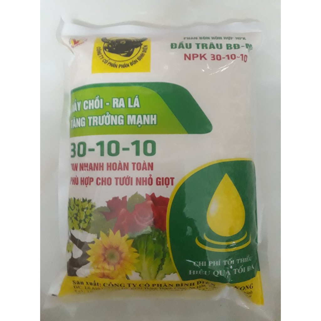 NPK ĐẦU TRÂU 30-10-10 1KG