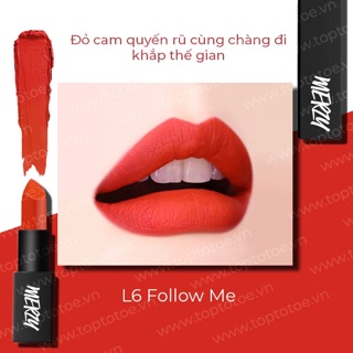 Son lì dưỡng ẩm Merzy Another Me The First Lipstick màu L4 , L6