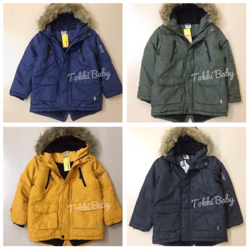 Áo parka lót bông cho bé (8-16 tuổi)