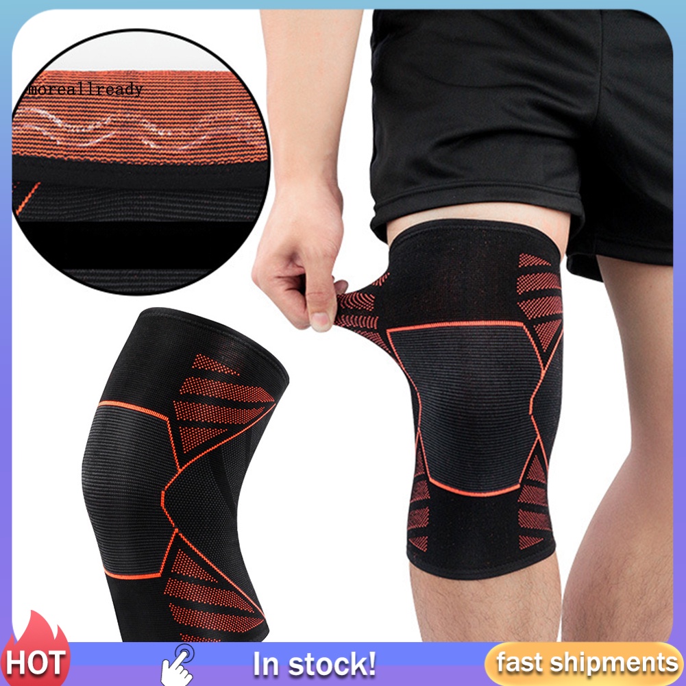 1 Đai Quấn Bảo Vệ Đầu Gối Thoáng Khí Hỗ Trợ Chơi Thể Thao Ngoài Trời Cho Nam Và Nữ