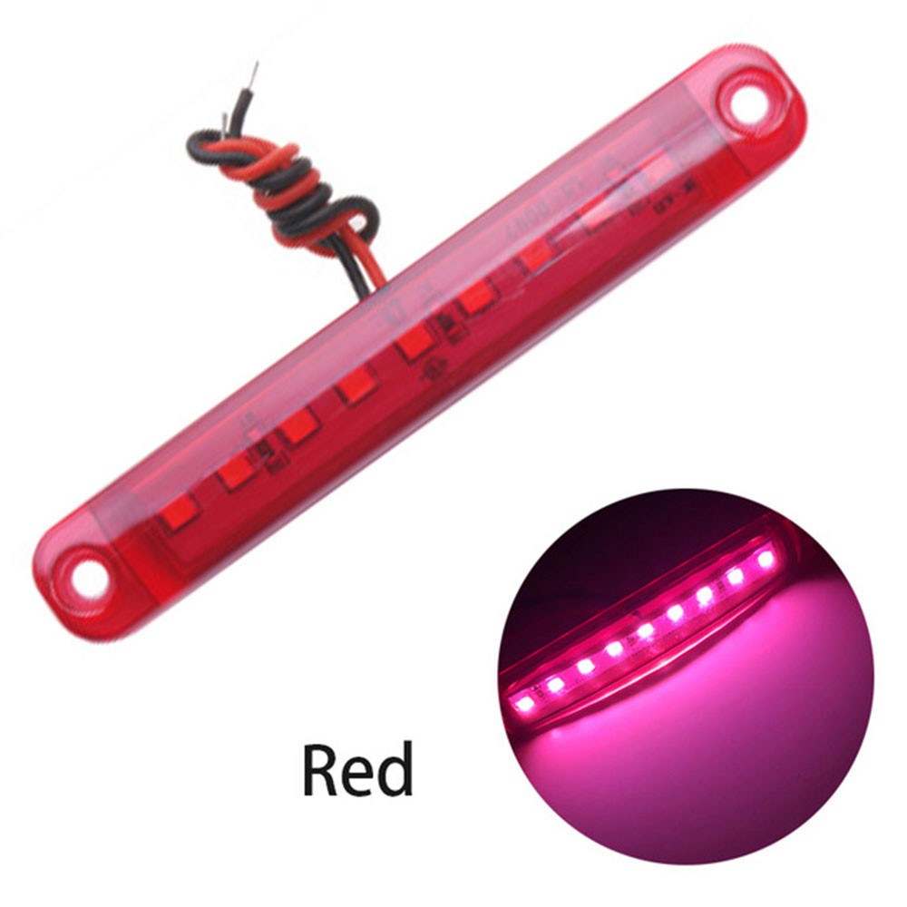 3 Color Car 9Led Side Light 24V Truck Warning Light Truck Led Strip Light Showing Width Light Auto Parts