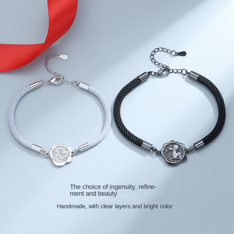 Vòng Tay Cặp Đôi Họa Tiết Hoạt Hình Hoàng Tử Bé Dễ Thương