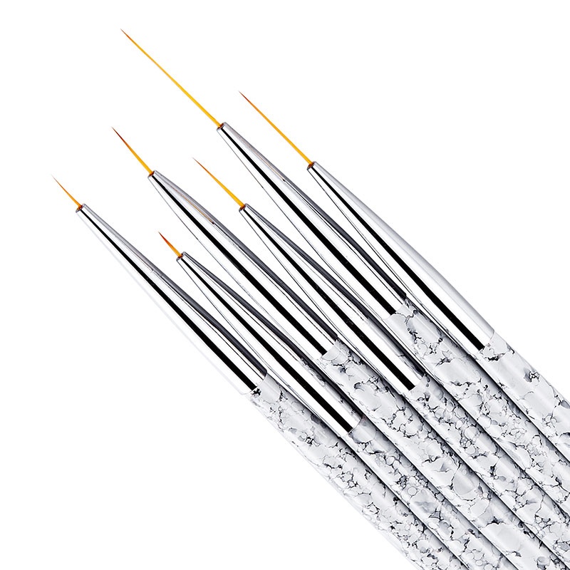 Bộ 3 cọ vẽ móng tay 3d LUSLUKING bằng acrylic siêu mỏng