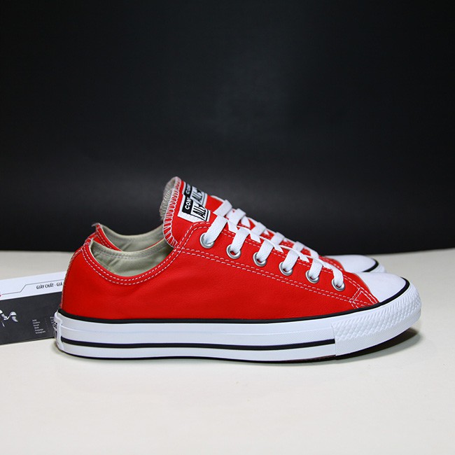 Giày Converse thấp cổ classic da đỏ CTDD21