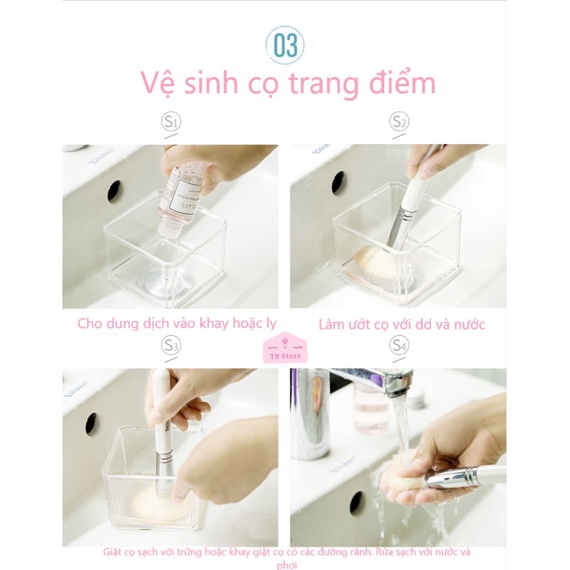 Nước rửa cọ, dung dịch vệ sinh cọ trang điểm, mút, blender Beauty Artisan