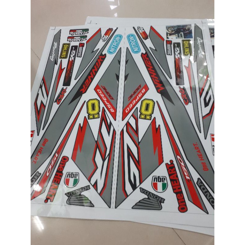 Tem Rời Honda Winner GTR V1 Đen