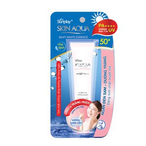 (hot) Sunplay Skin Aqua Silky White Essence SPF50+, PA++++ : Tinh chất dưỡng trắng siêu rẻ