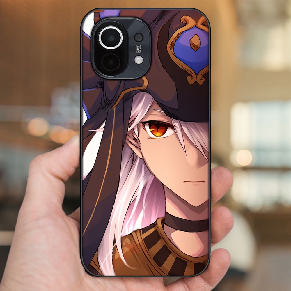 Ốp lưng Xiaomi Mi 11 viền đen in hình Cyno Genshin Impact