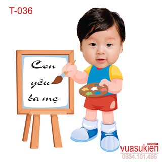 Chibi trang tri sinh nhật cho bé trai cao 20cm