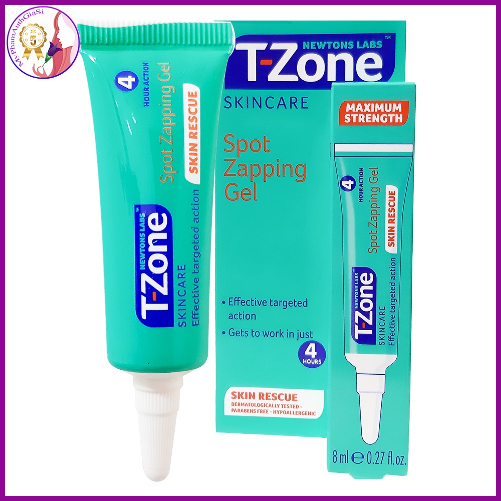 Gel T-zone skincare spot zapping ngăn ngừa mụn 8ml england