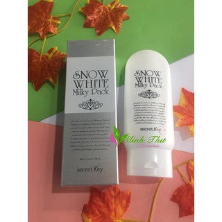 Kem ủ trắng Secret Key Snow White Milky Pack 200ml [Chính hãng]