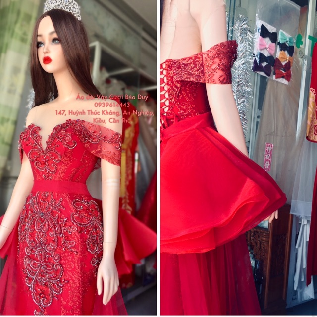 Váy cưới bó cá cao cấp