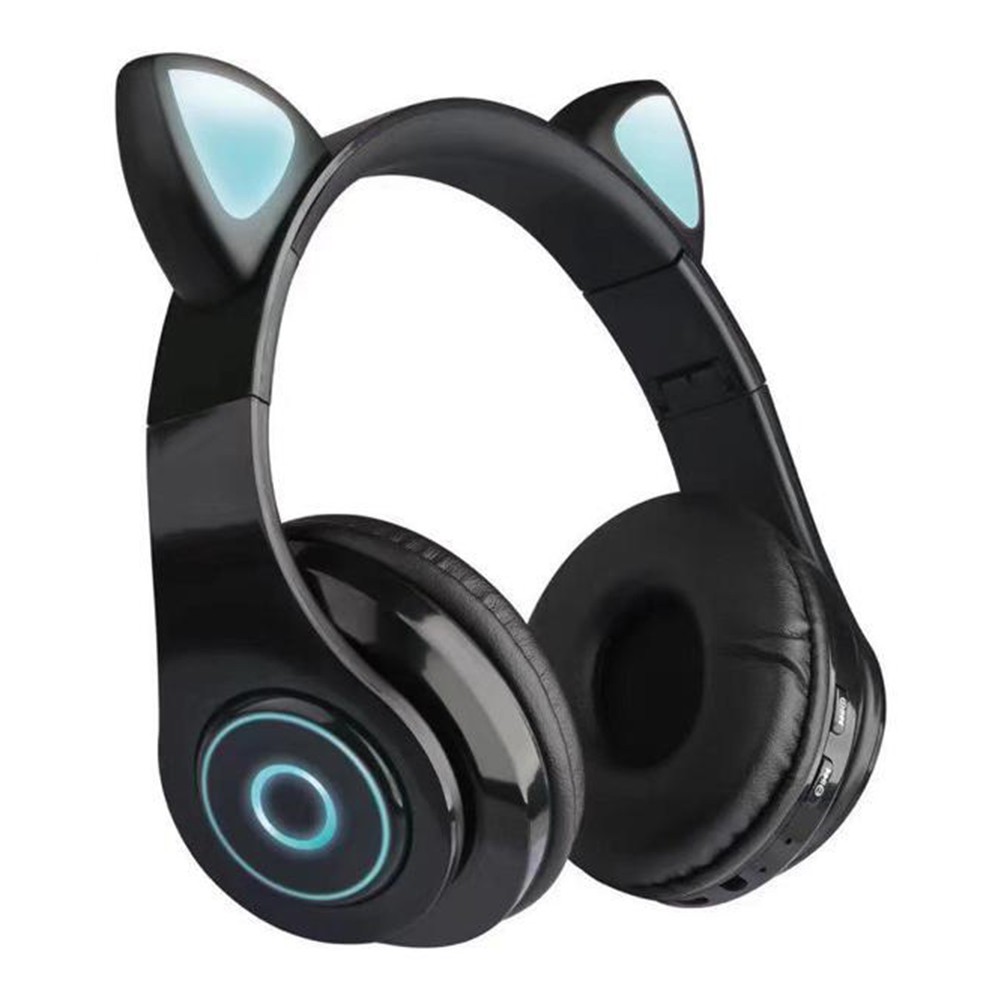 Rechargeable Cartoon Cat Ear Shape Wireless Bluetooth Headphone Gaming Headset