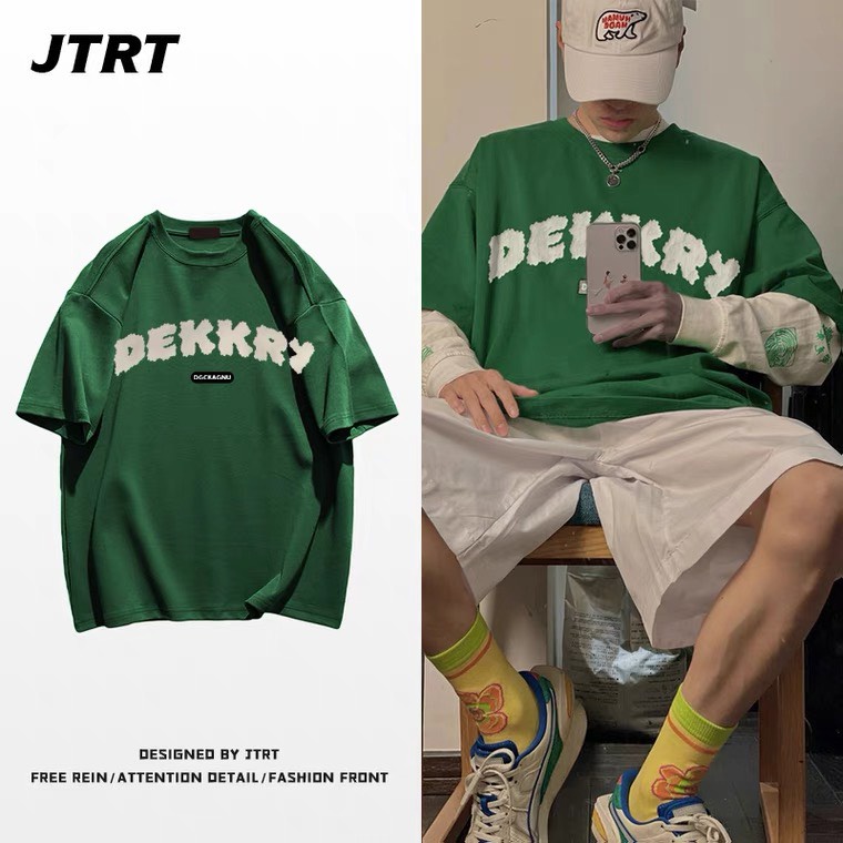 Áo Thun Tay Lỡ DEKKRS Cotton Nhung, Áo Phông Dáng Rộng Mẫu Mới 2022 𝘽𝙮.𝘾𝙖𝙢𝙘𝙖𝙢