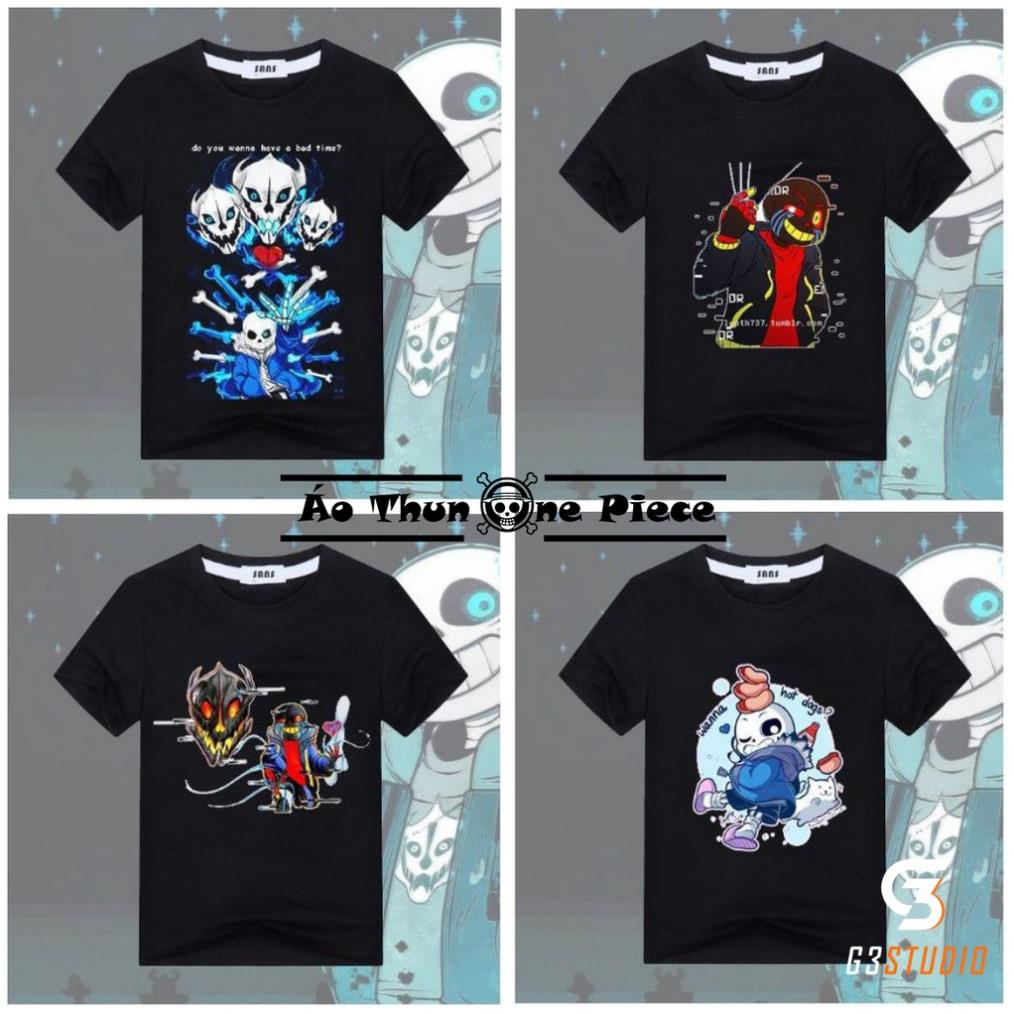 ⚡️FREESHIP⚡️Áo Thun In Hình Sans Undertale ink error Cực "CUTE" Nhiều Mẫu - Áo Thun Game [Áo Đen Full Size]